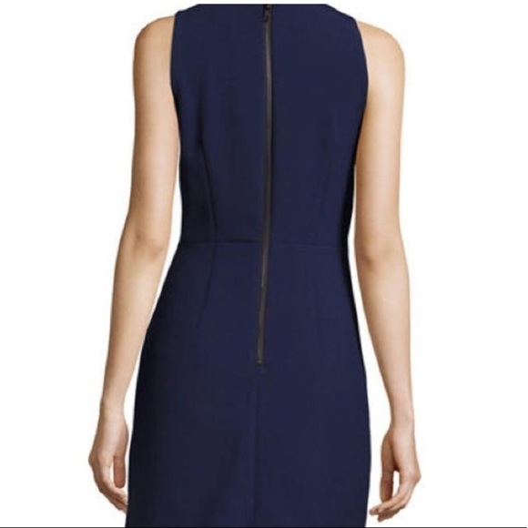 Milly Navy Blue Peephole Sleeveless Sheath Dress - Picture 3 of 11
